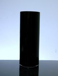 Baked Cylinder Glass Vase 6" x 16", 6 p/c Black