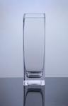 Block Glass Vase 3" x 3" x 10", 12 p/c
