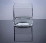 Cube Glass Vase 5" x 5" x 5", 12 p/c
