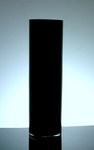 Baked Cylinder Glass Vase 5" x 18", 6 p/c Black