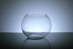 Fish Bowl Glass Vase 6" Open x 6" Height, 6 p/c