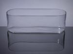 Rectangle Glass Vase 12" x 4" x 4", 12 p/c