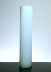 Baked Cylinder Glass Vase 6" x 28", 6 p/c White
