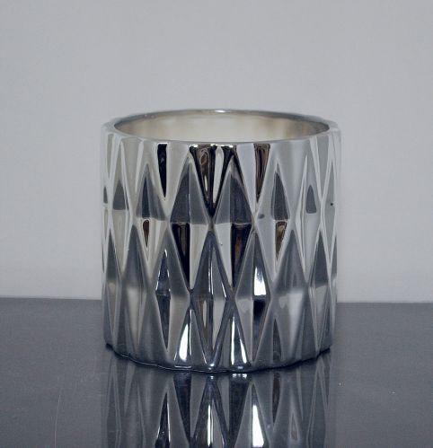 Ceramic Diamond Cylinder Vase 6