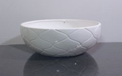 Wide Ceramic Bowl Vase 10