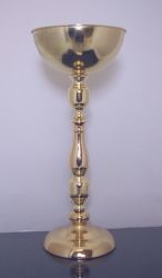 Metal Vase Gold 10" x 8" x 23.5", 1pc