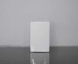 Ceramic White Block Vase 4.75