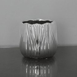 Ceramic Textured Flower Pot Vase 5