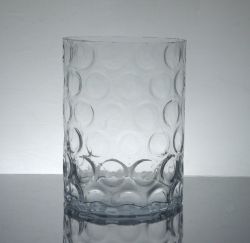 Bubble Cylinder Vase 6" x 8", 6 p/c