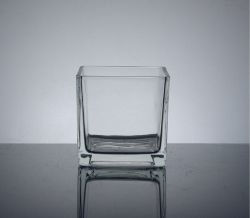 Cube Vase 4.75" x 4.75" x 4.75", 12 p/c, Machine M