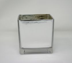 Metallic Cube Vase 4.75