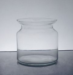 Short Hurricane Glass Vase 5.75