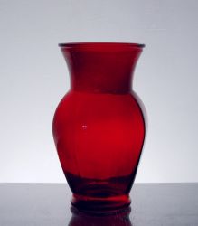 Utility Ginger Vase 4.75" x 9", Red, 12 p/c