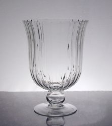 Optic Footed Hurricane Vase 7