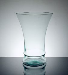 Short Trumpet Glass Vase 9" x 7" x 14", 4 p/c