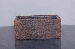 Wooden Rectangle Planter Box w/ Liner 9