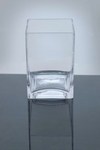 Block Glass Vase 4" x 4" x 6", 12 p/c