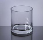Cylinder Glass Vase 5" x 5", 12 p/c