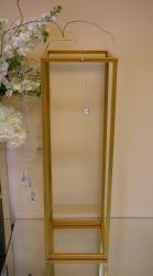 Gold Metal Stand 10"x 10"x 33", 1pc