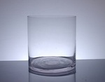 Cylinder Glass Vase 7" x 7", 6 p/c