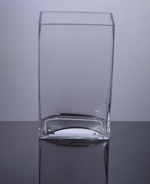 Psf358 Block Glass Vase 5 X 3 X 8 12 P C Block Glass Vases