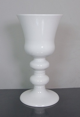 Metal Vase White 8.5