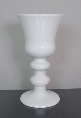 Metal Vase White 8.5