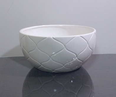 Wide Ceramic Bowl Vase 10
