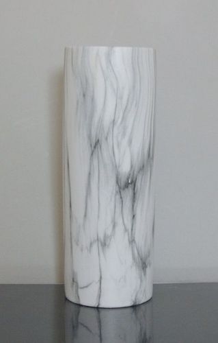 Ceramic Marble Cylinder Vase 5