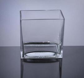 Psf466 Block Glass Vase 4 X 6 X 6 8 P C Block Glass Vases