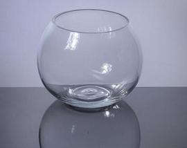Pzf605 Bubble Bowl Glass Vase 4 X 5 12 P C Glass Terrarium Vases